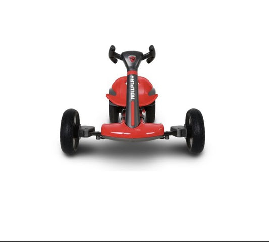 Rollplay Flex Kart 6-Volt Folding 2MPH Ride-on Vehicle Toy With Rubber Traction Strips For Boys And Girls 2 To 5, Red