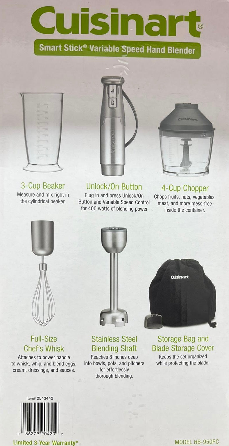 Cuisinart Immersion Hand Blender with Storage Bag – TangetBiz LLC